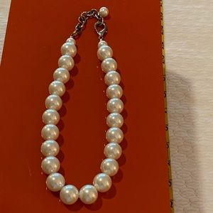 Faux pearl necklace